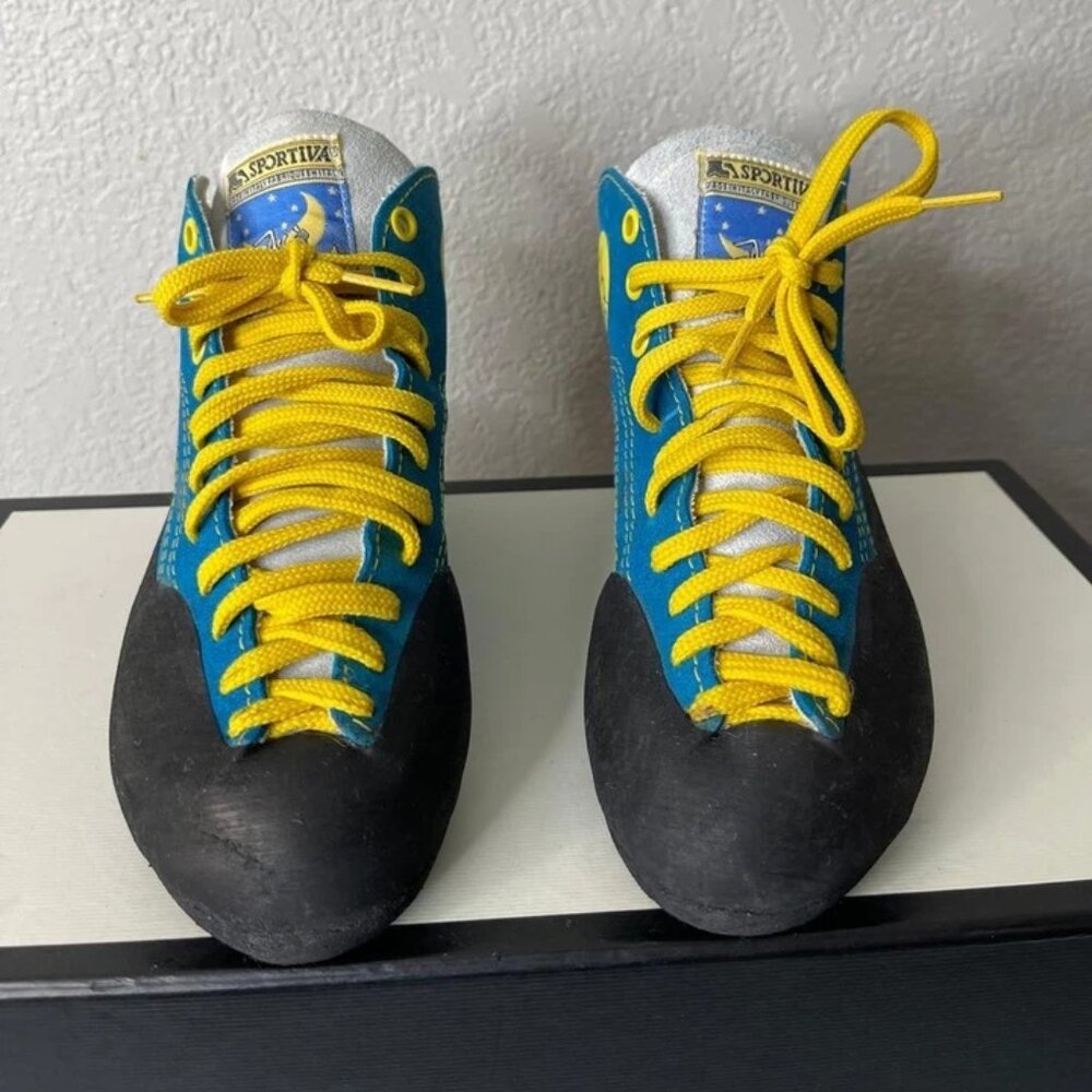 La Sportiva Boulder X Climbing Shoes Blue Black Women's Size 35.5 EU/4 US